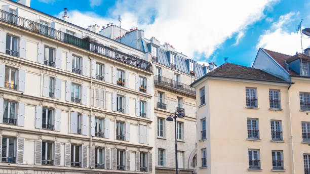 istock Paris, typical facade in the center 876907716