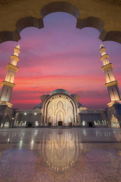 istock View of public mosque, at sunset 876914674