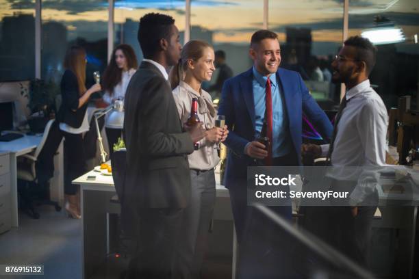 Business Party In Office Stock Photo - Download Image Now - Business, Networking, Party - Social Event