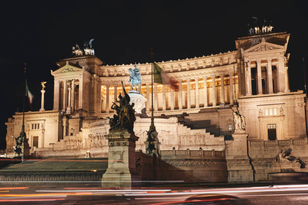 istock Night view of Vittoriano in Rome 876919316