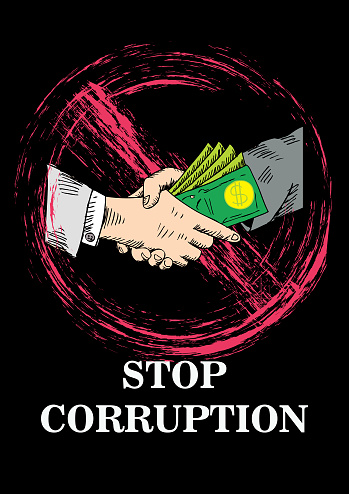 Stop Corruption Build Stop Corruption Concept Stock Illustration - Download Image Now ...