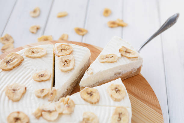 istock Delicious banana cake on table 876927532
