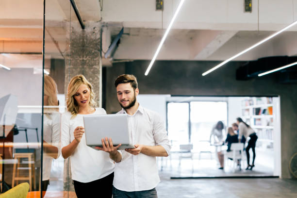 istock Colleagues brainstorming in the office 876934214
