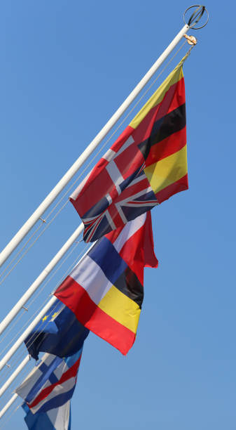 istock international flags waving on the wind 876949016