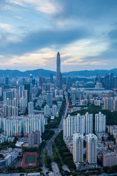 istock urban skyline of Shenzhen 876949276