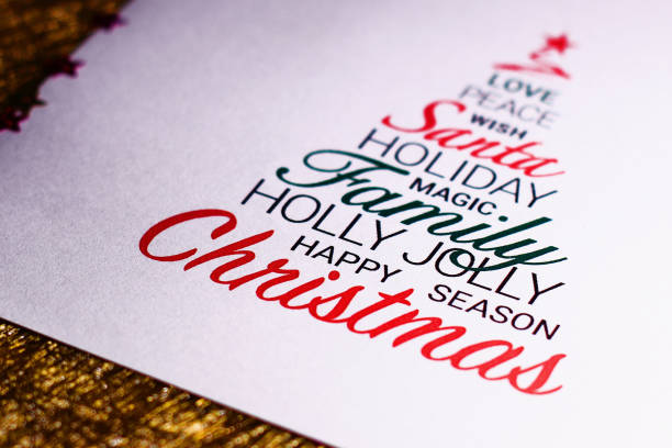Colorful Christmas card on gold background. Wishing you wonderful memories during this joyous season.