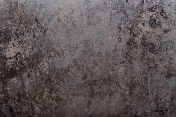 istock brutal old black metal background shabby in spots 876950408