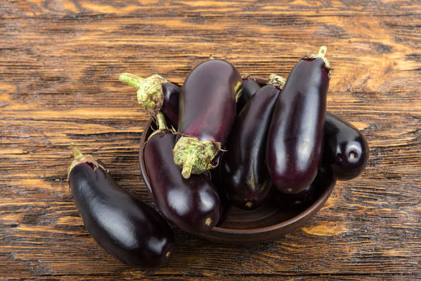 istock harvest of eggplant 876950514