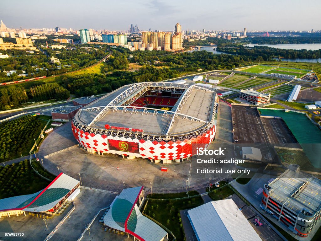 Spartak Stadium In Moscow Stock Photo - Download Image Now - 2018