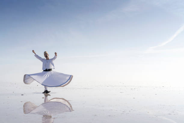 Whirling dervish,Salt Lake Whirling dervish,Salt Lake konya stock pictures, royalty-free photos & images