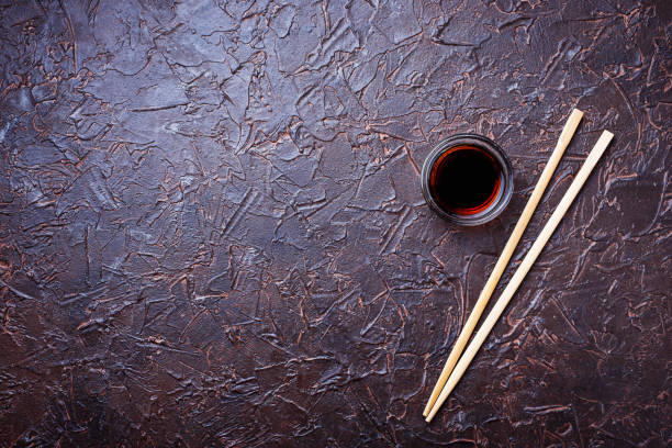 istock Soy sauce and sushi chopsticks 876966430