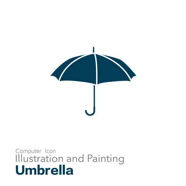 Vector illustration of umbrella