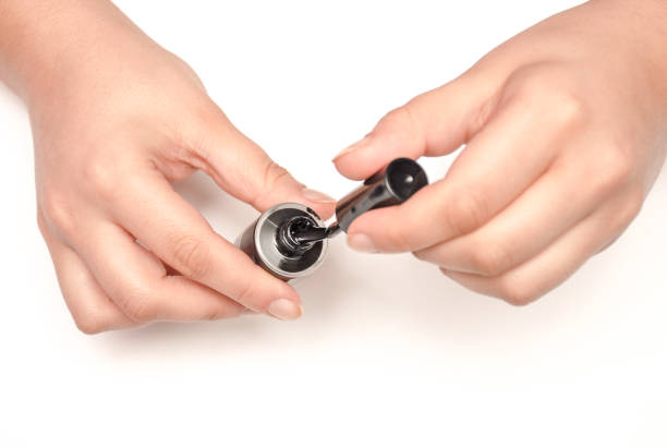 istock Nail painting in black 876982302