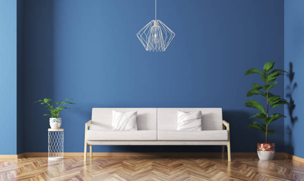 istock Interior of living room with sofa 3d render 876982426