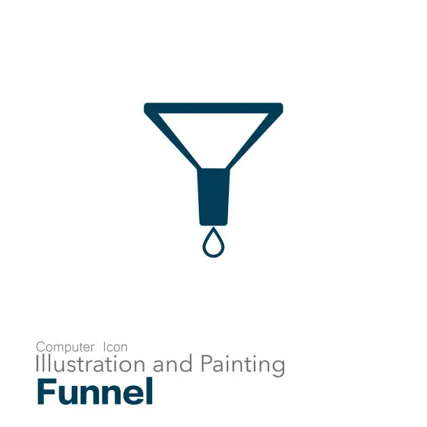 Vector illustration of funnel