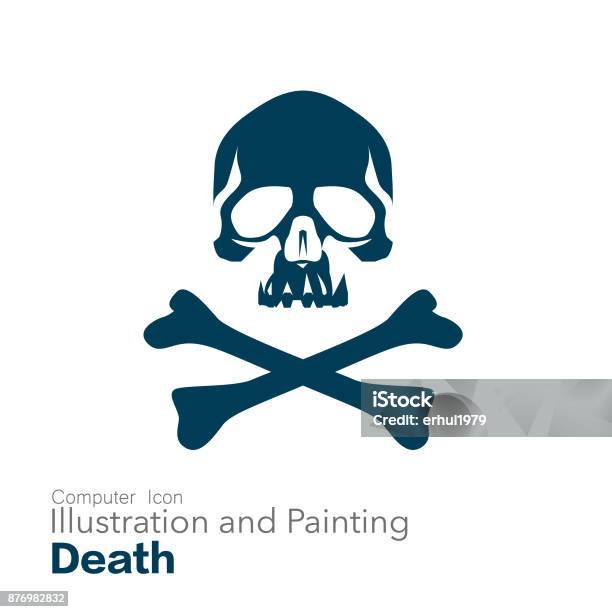 Death Stock Illustration - Download Image Now - Skull and Crossbones, Skull, Logo