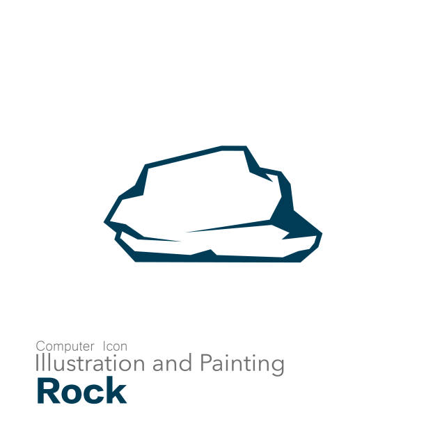rock Illustration and Painting boulder rock stock illustrations
