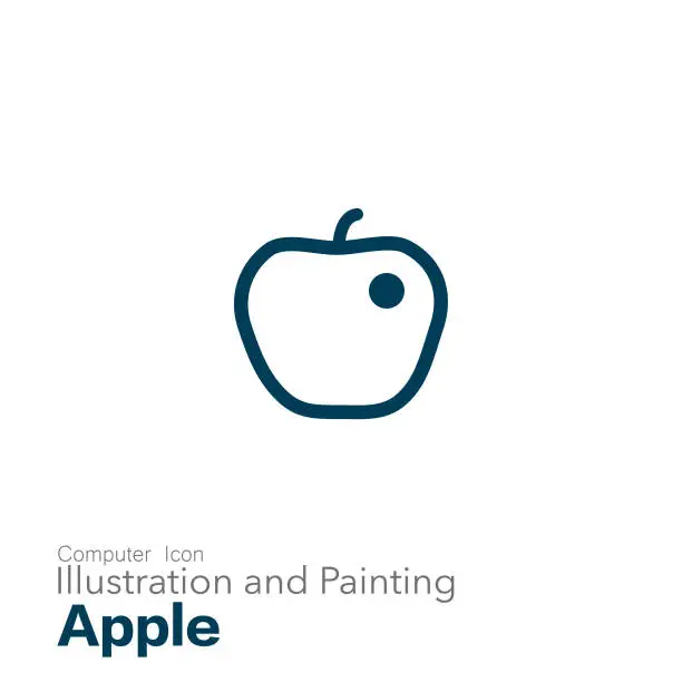 Vector illustration of apple - fruit