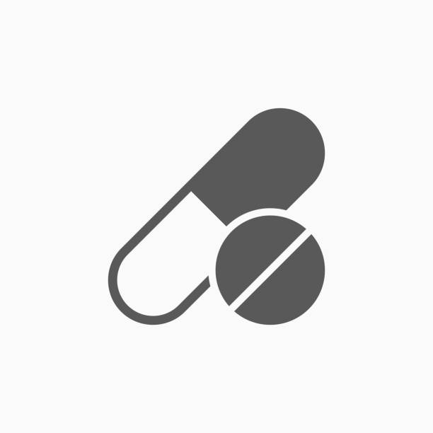 ikona tabletek - dose stock illustrations