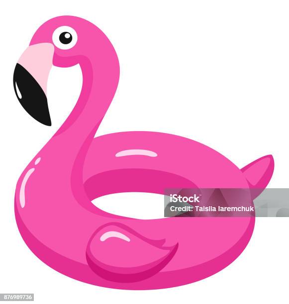 Flotteur De Piscine Gonflable Flamingo Illustration Vectorielle Vecteurs libres de droits et plus d'images vectorielles de Flamant