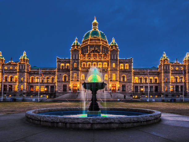 istock Downtown Victoria BC at Christmas time 876997794