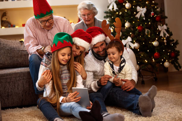 istock Christmas eve at home 876998870