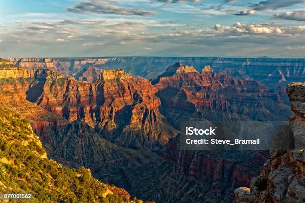 Dark Clouds Gather Over The Grand Canyon Stock Photo - Download Image Now - Grand Canyon, Grand Canyon National Park, Ravine