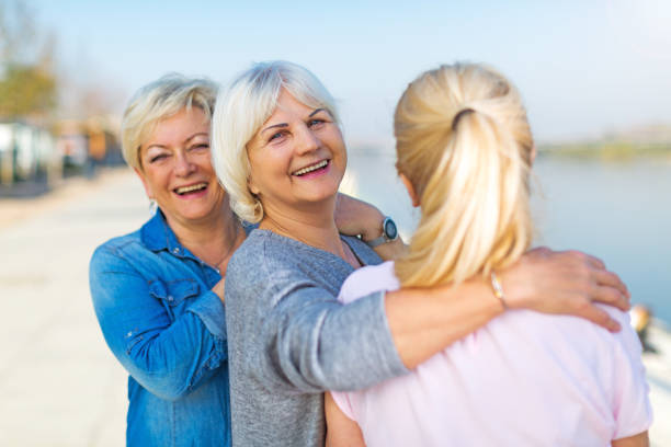 istock Group of elderly friends posing together 877006652