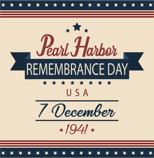 pelabuhan mutiara - pengeboman pearl harbor perang pasifik ilustrasi ilustrasi stok