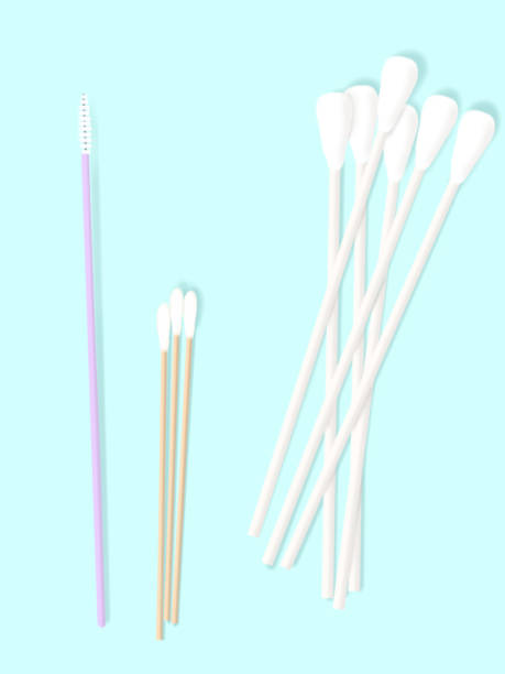 ilustrações, clipart, desenhos animados e ícones de algodão swabs - cotton swab q tip healthcare and medicine cotton