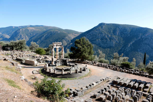 istock Panoramic view of Temple of Athena Pronea Delphi Greece 877022960