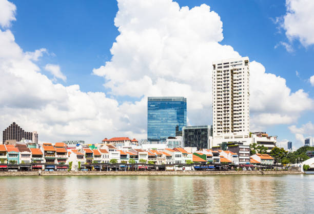 istock Clark Quay and Singapore river on a sunny day 877026320