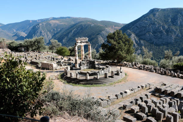 istock Panoramic view of Temple of Athena Pronea Delphi Greece 877033830
