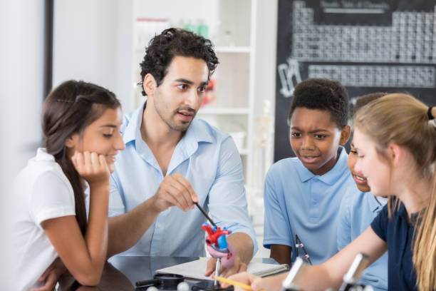 istock Middle school teacher talks about the human heart 877033974