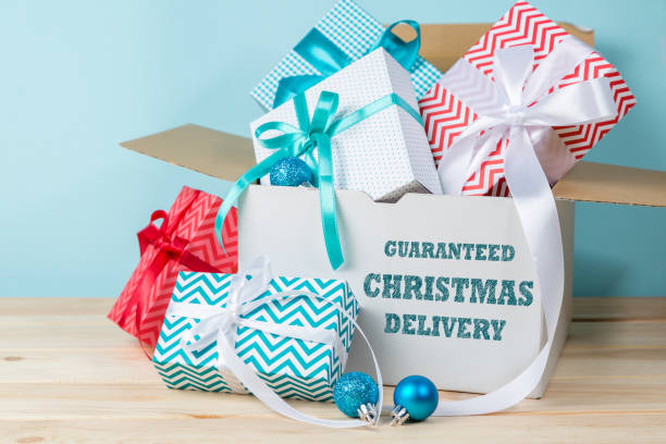 istock On time christmas delivery concept 877035314