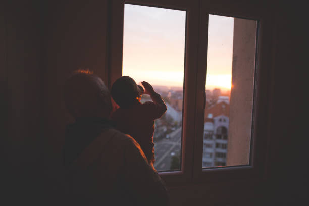 istock Grandfather and grandson 877038190