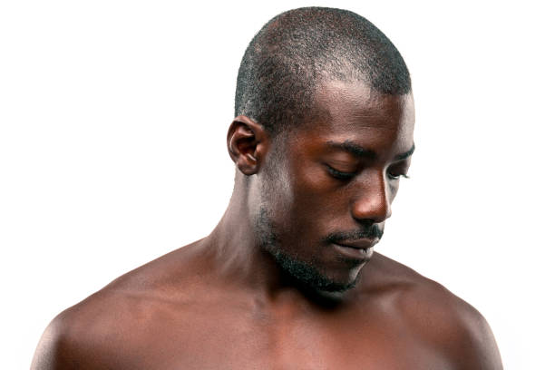 istock Positive thinking African-American man on brown background 877079676