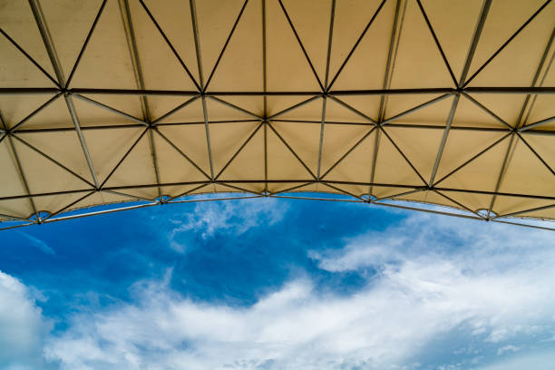 Part of large roof tent