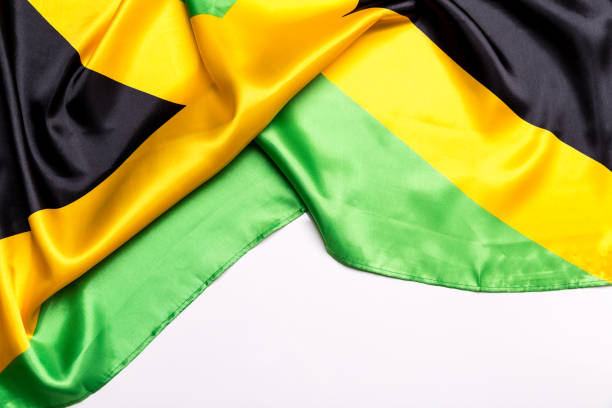 istock Authentic flag of the Jamaica 877083608