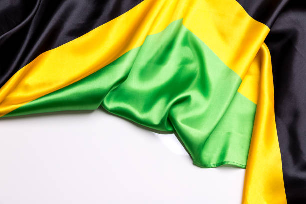 istock Authentic flag of the Jamaica 877083612