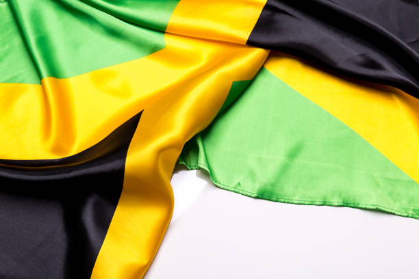 istock Authentic flag of the Jamaica 877083620