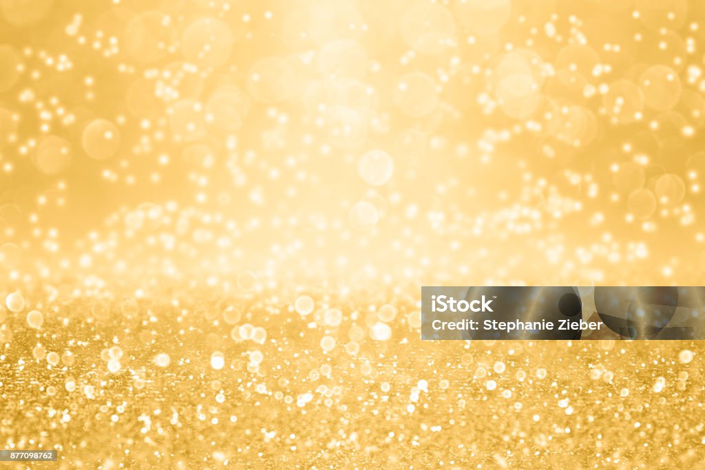 Elegante Gold-Glitter funkeln Hintergrund zum Hochzeitstag, Geburtstag oder Weihnachten - Lizenzfrei Gala Stock-Foto