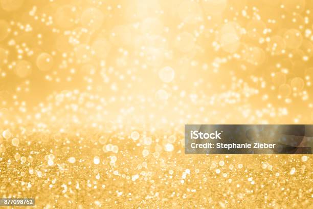Elegante Goldglitter Funkeln Hintergrund Zum Hochzeitstag Geburtstag Oder Weihnachten Stockfoto und mehr Bilder von Gala