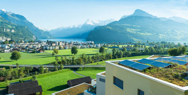 istock Small town Brunnen. Switzerland. 877105564