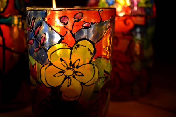istock glass candle holder painted stained glass paints 877110808