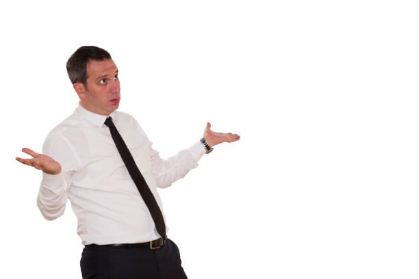 istock Disagreeing and arguing with boss concept isolated on white. 877114510