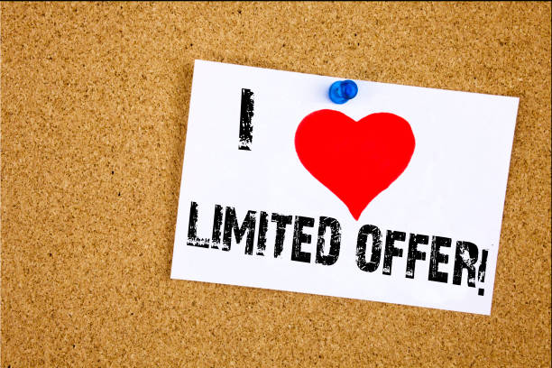 istock Hand writing text caption inspiration showing I Love Limited Offer concept meaning Limited Time Sale Loving written on sticky note reminder isolated background copy space 877118980