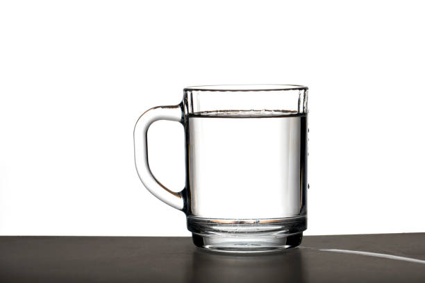 Glass of water isolated on white