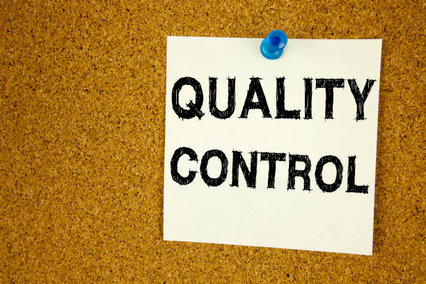 istock Conceptual hand writing text caption inspiration showing Quality Control. Business concept for Product Improvement or Check written on sticky note, reminder cork background copy space 877129142