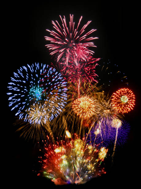 istock firework for background,Fireworks light up the sky,New Year celebration 877140798